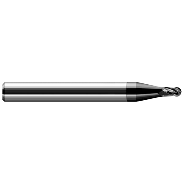 Miniature End Mill - Ball - Stub & Standard, 0.1250" (1/8)